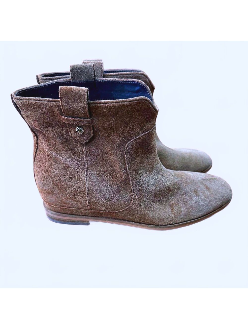 Cole Haan GRAND.360 Suede Booties Brown/Taupe 9.5B Narrow Comfort Boots